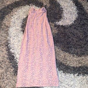 Victoria Secrets Cotton intimate snake pattern gown size 34 B NWOT
